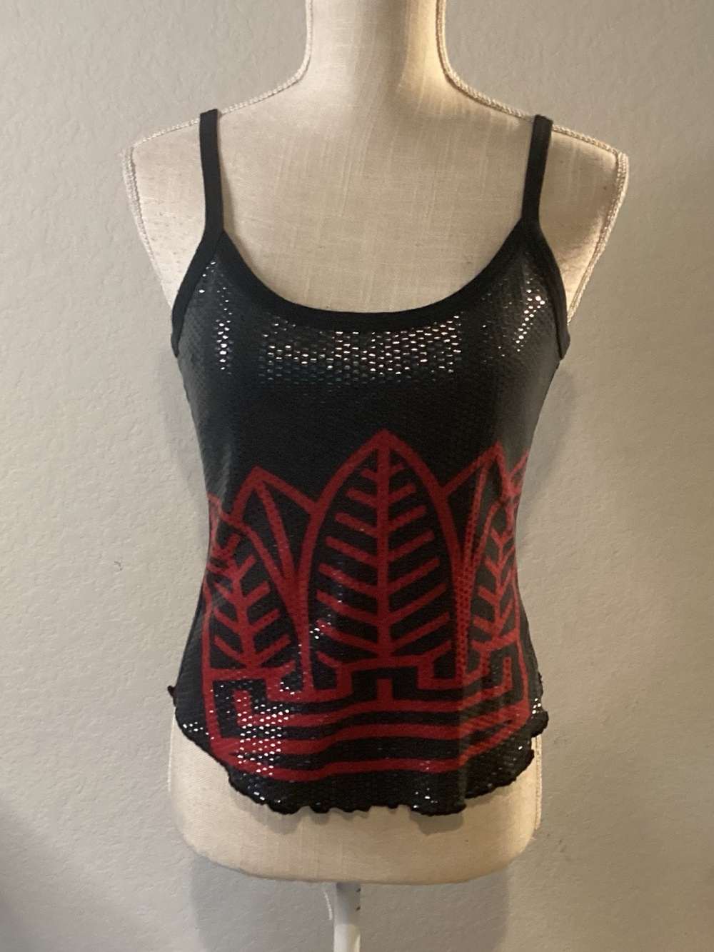 Custo Barcelona Tank Top Split Personality Size S Small Vintage Y2K RARE 90’s